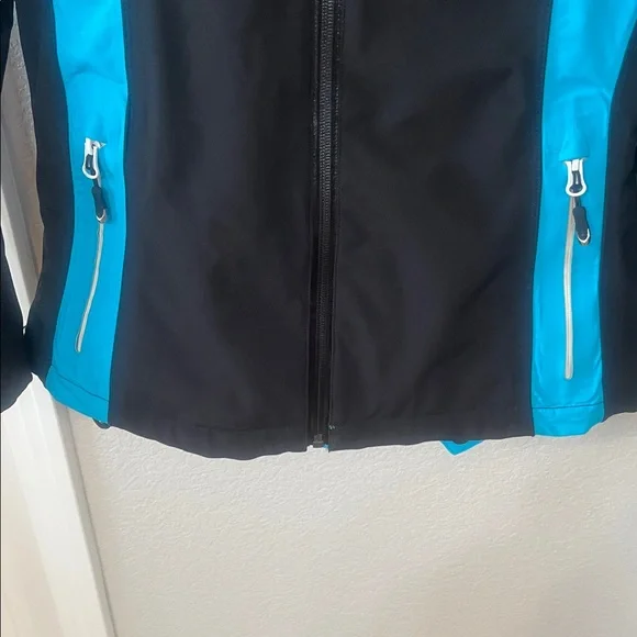 Volkl Ski Women’s Black and Teal Jacket size 6 - Picture 4 of 9